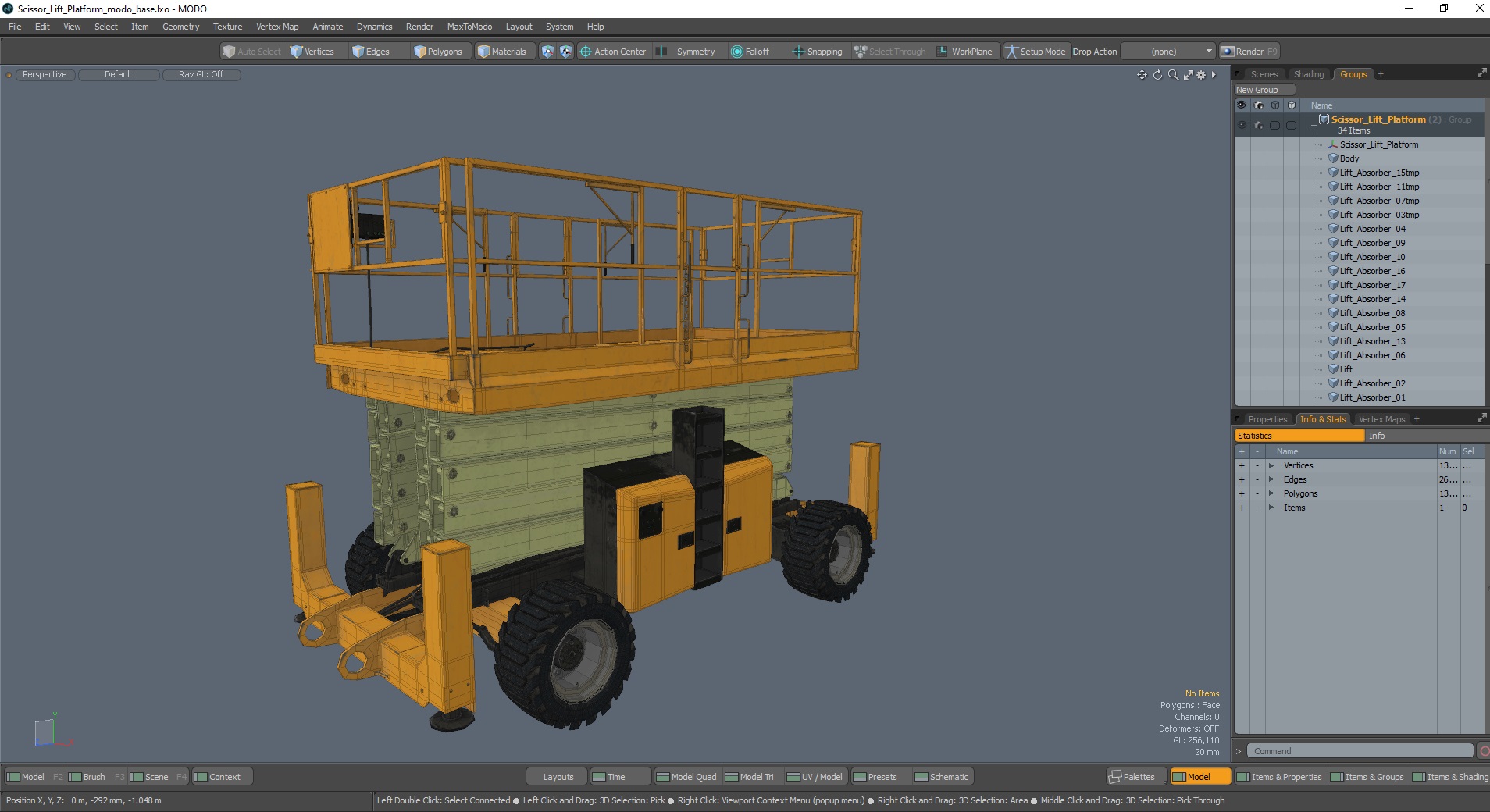 3D Scissor Lift Platform