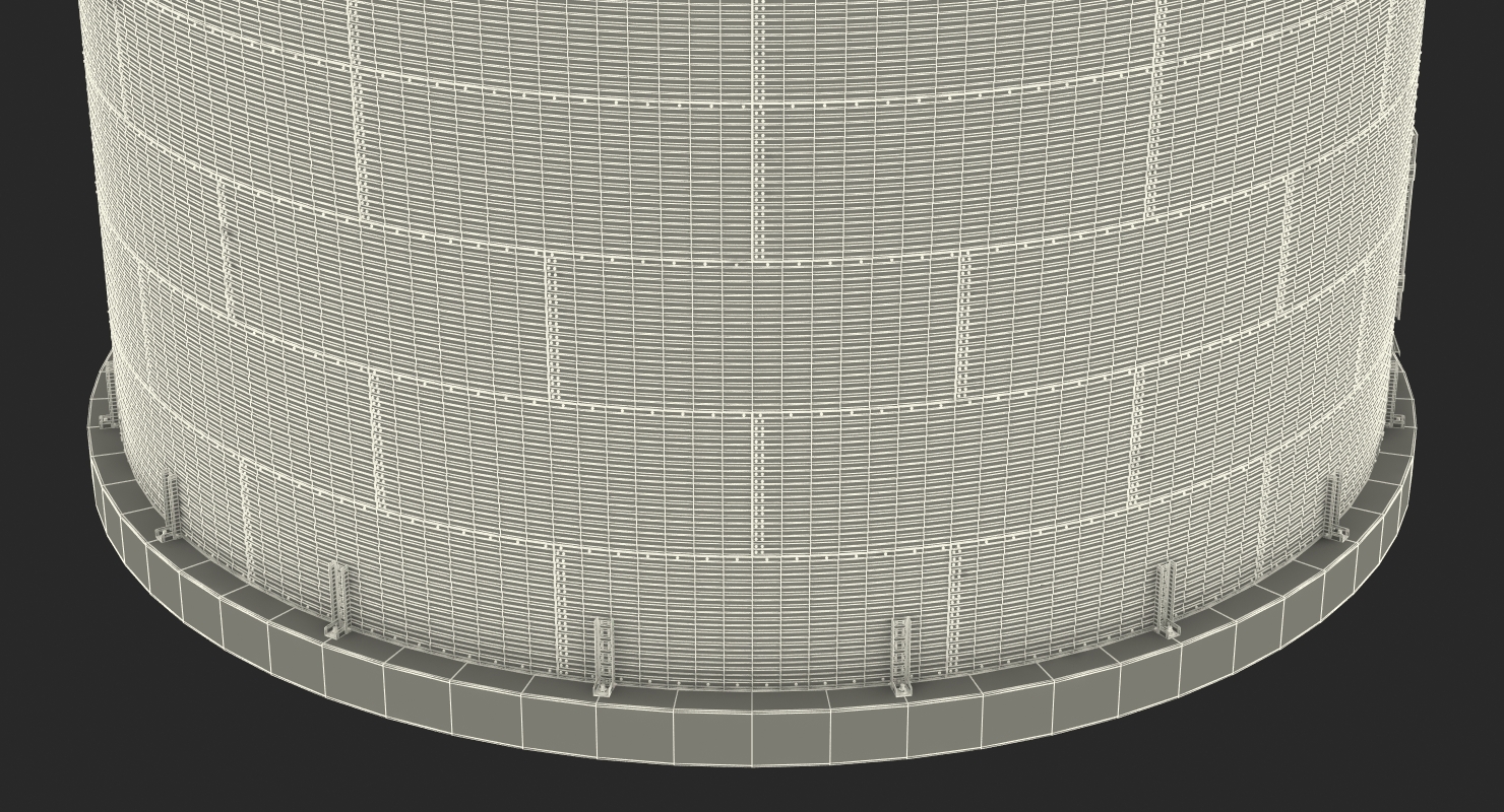Farm Grain Storage Bin 3D