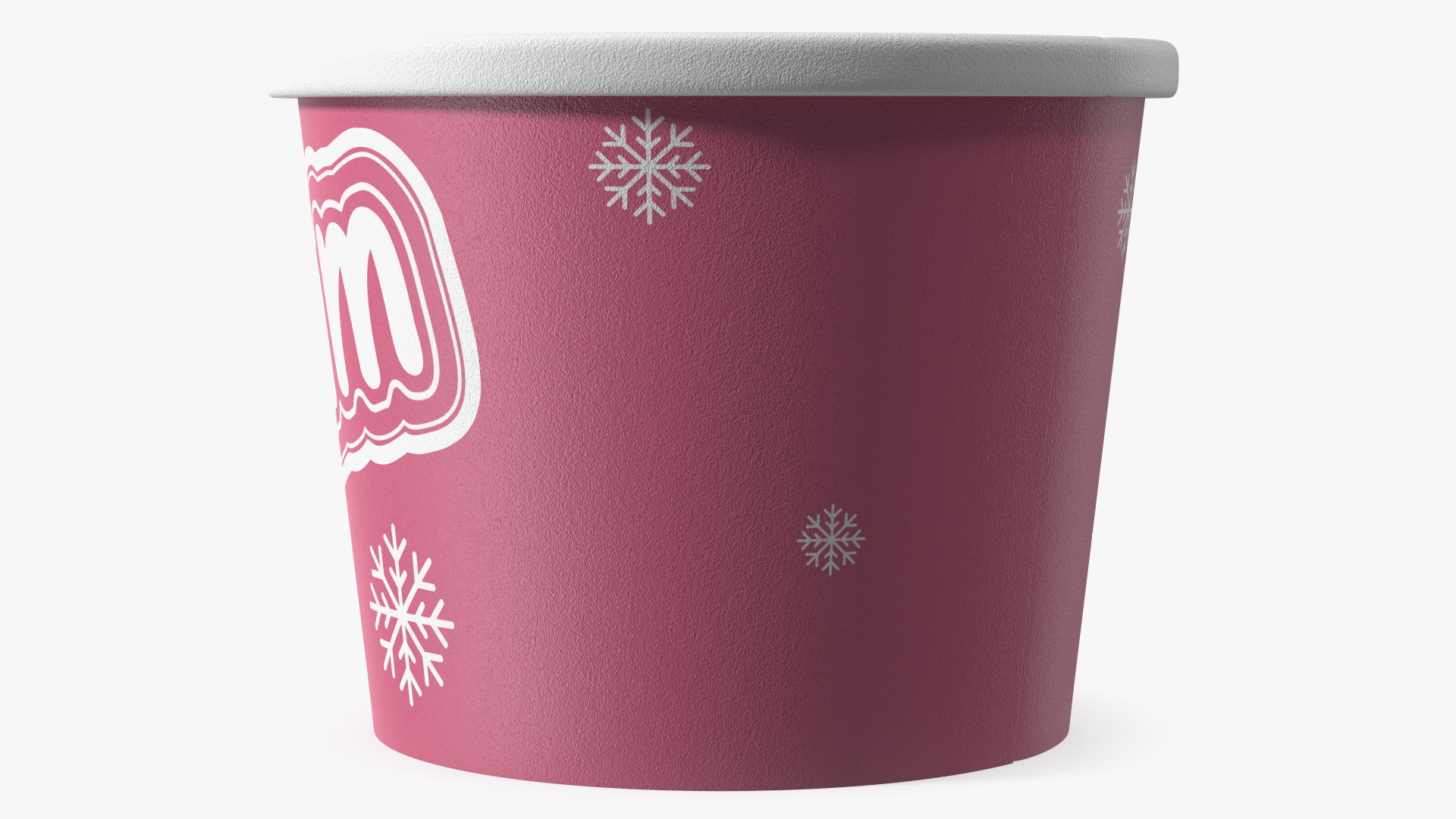 Ice Cream Pink Cup Empty 3D model