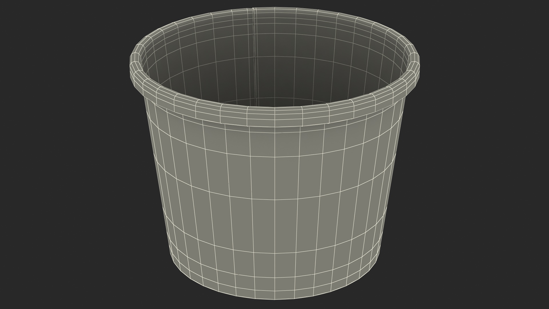 Ice Cream Pink Cup Empty 3D model