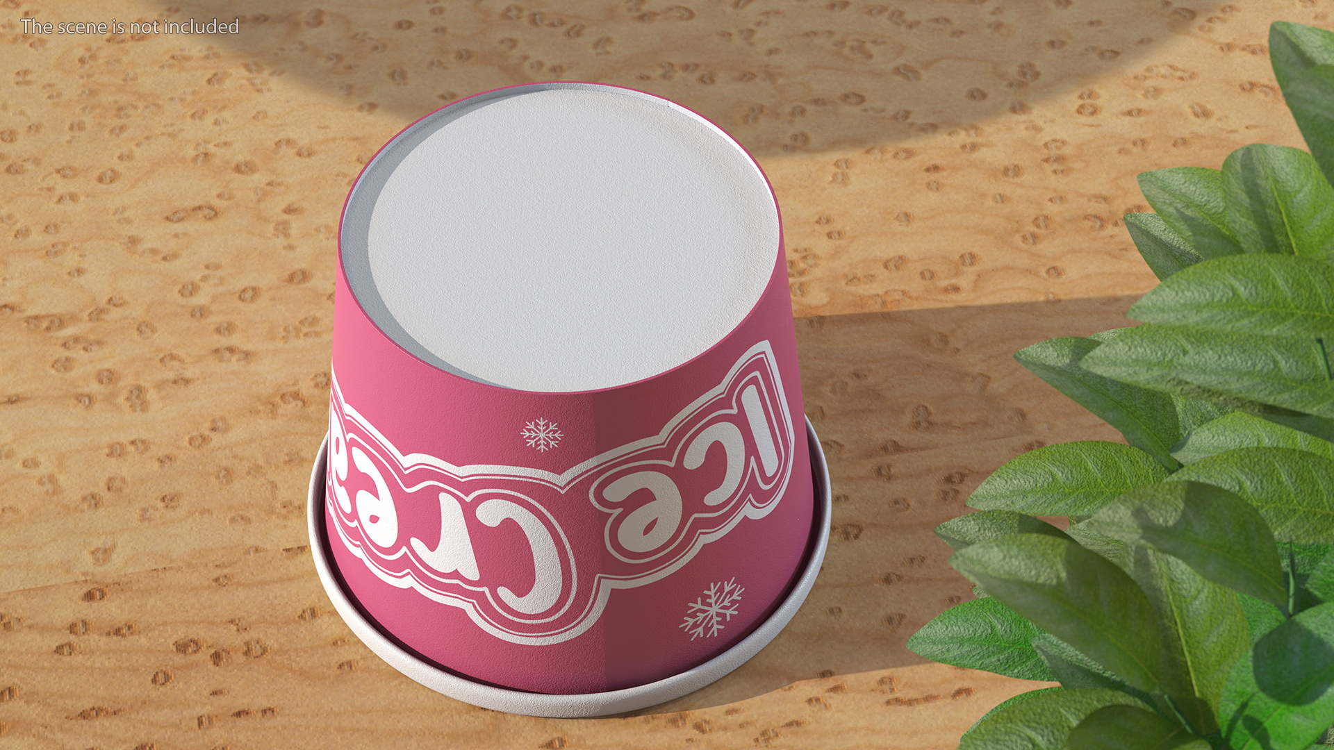 Ice Cream Pink Cup Empty 3D model