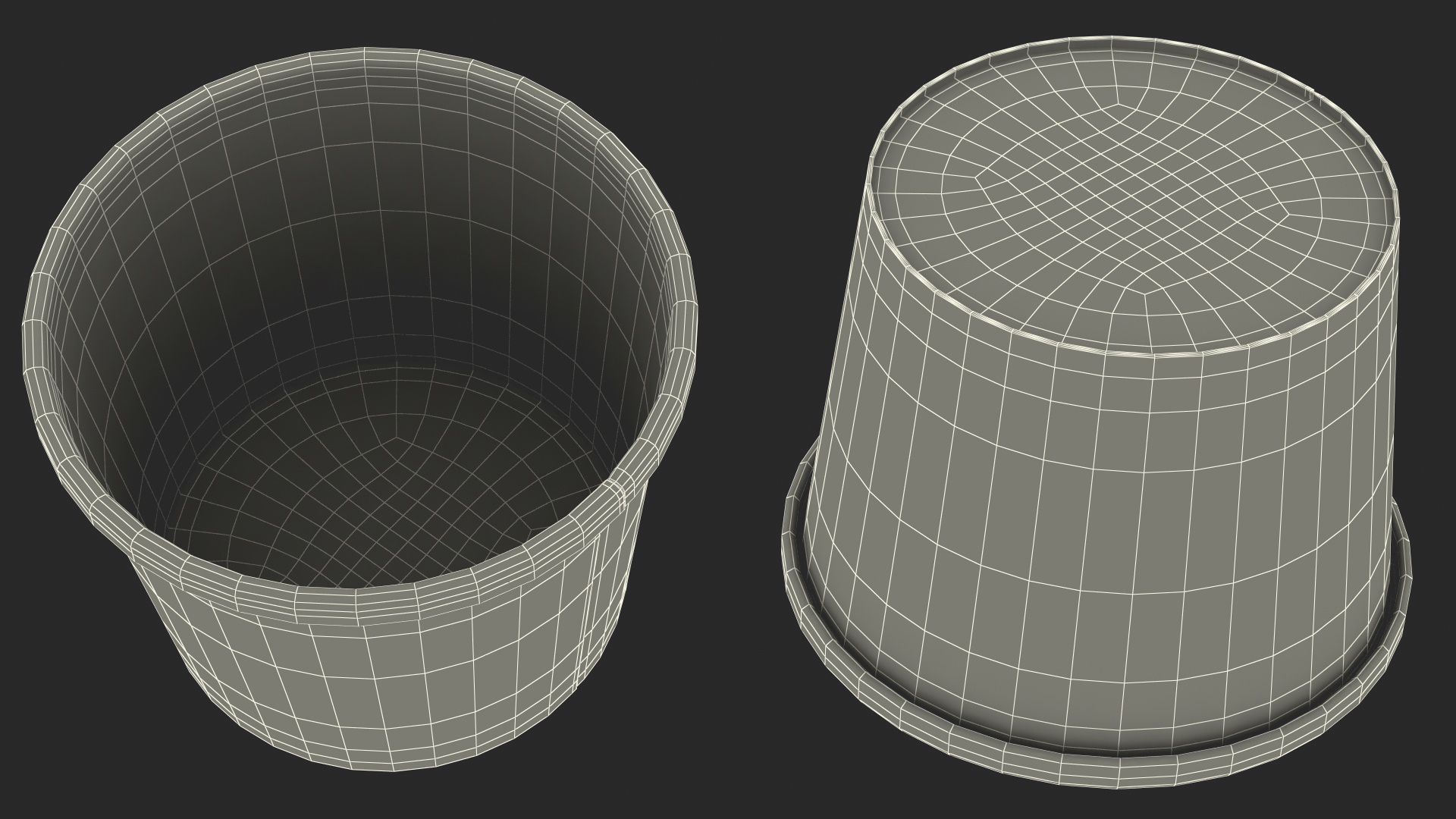 Ice Cream Pink Cup Empty 3D model