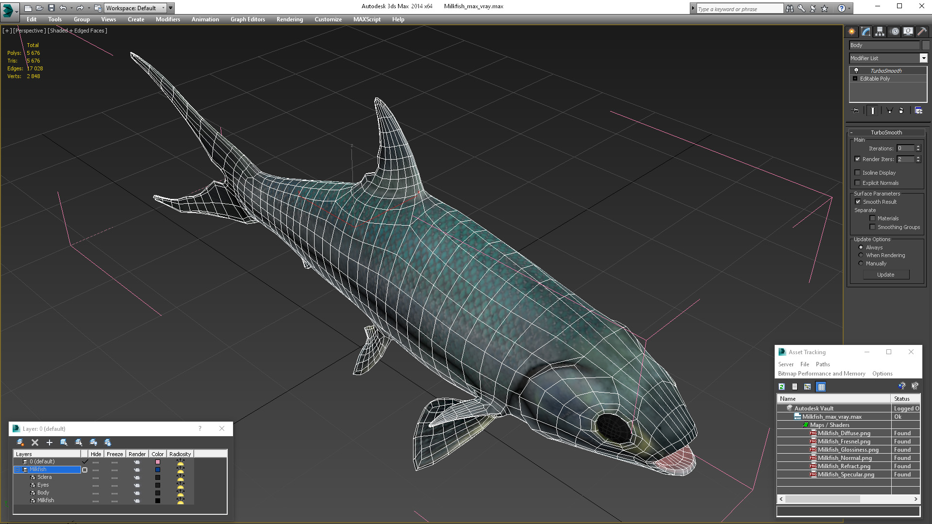 3D model Milkfish