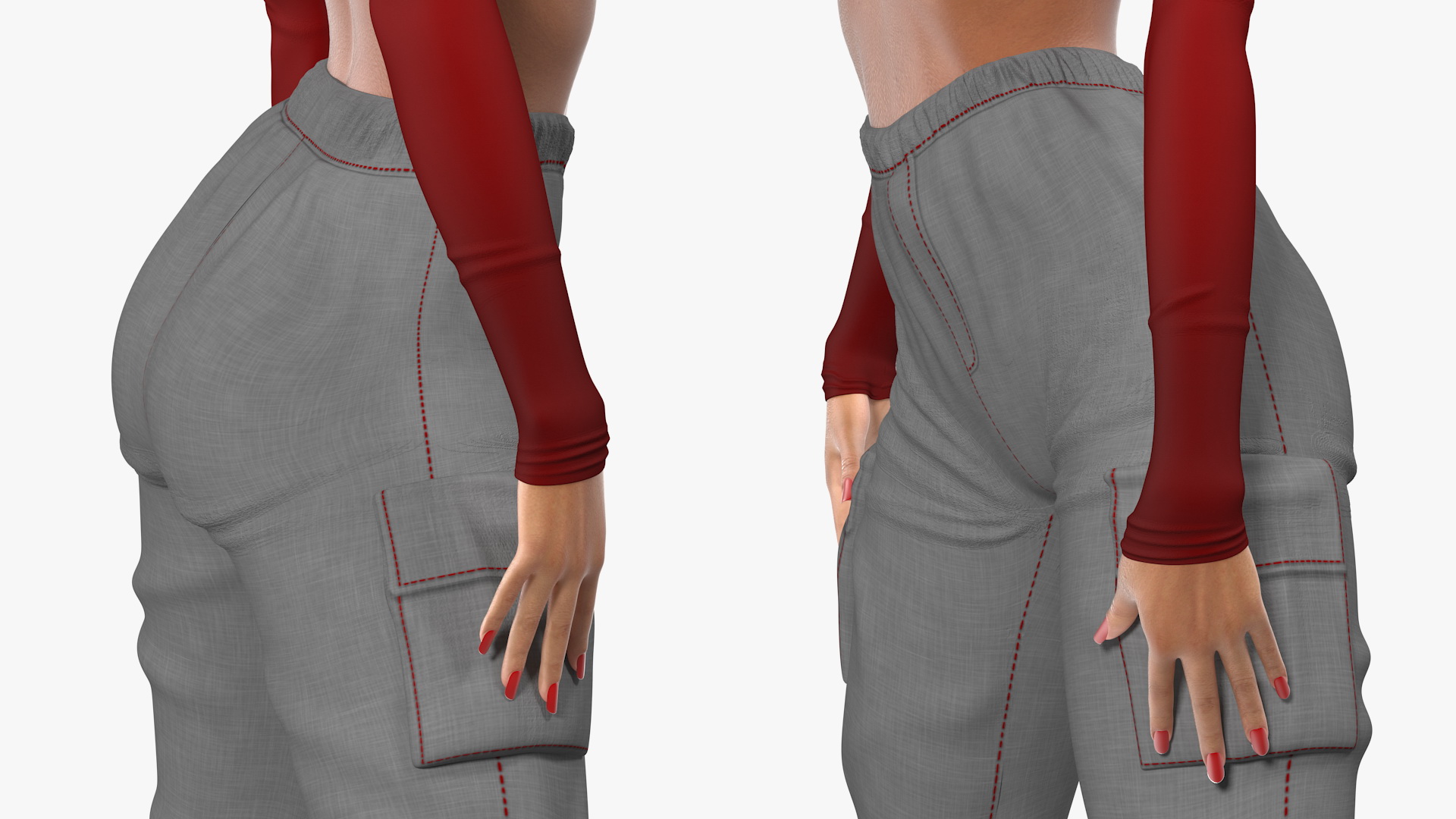Light Skin City Style Woman 3D
