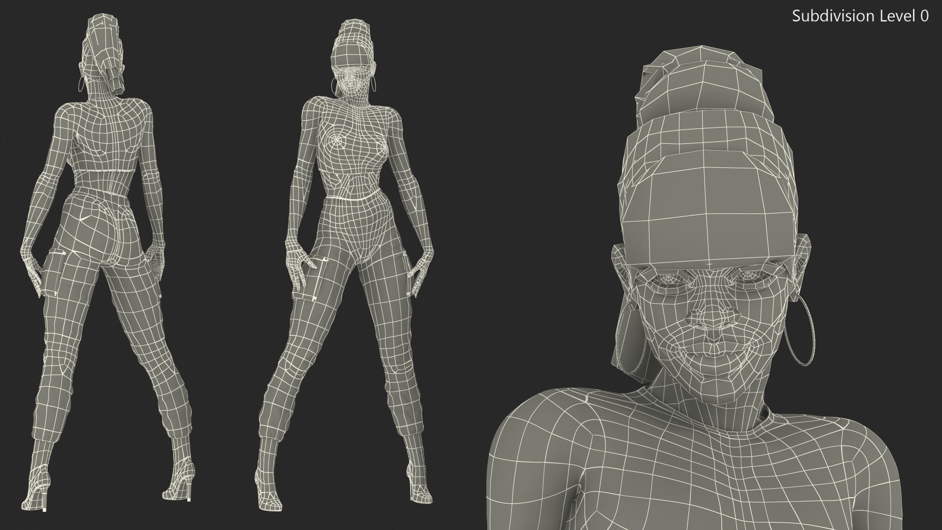 Light Skin City Style Woman 3D