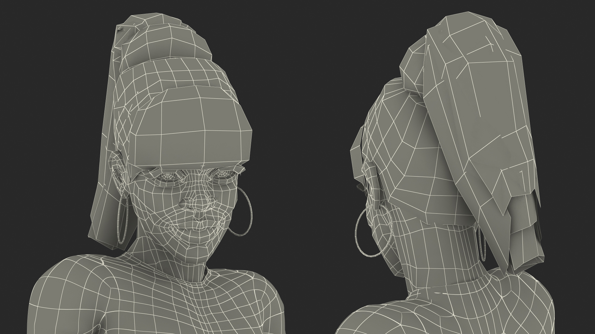 Light Skin City Style Woman 3D