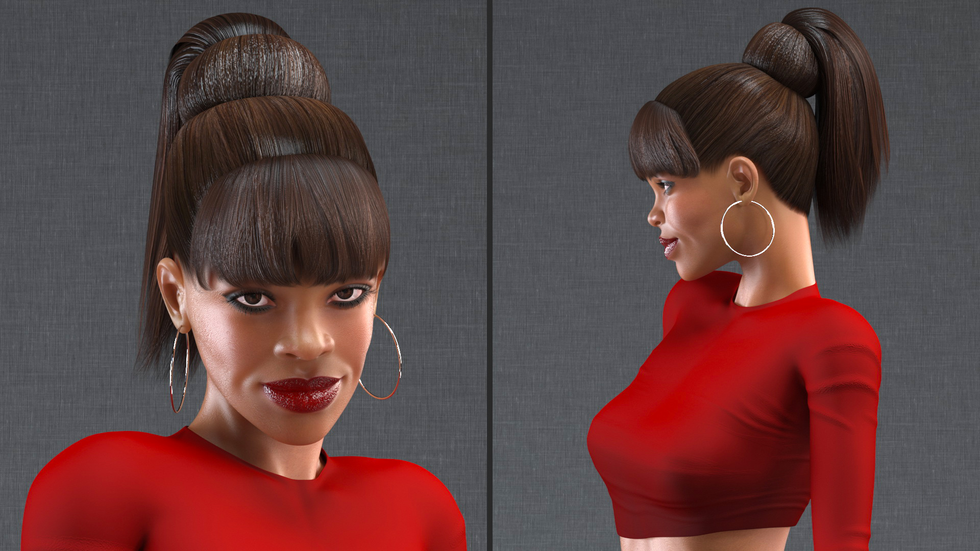 Light Skin City Style Woman 3D
