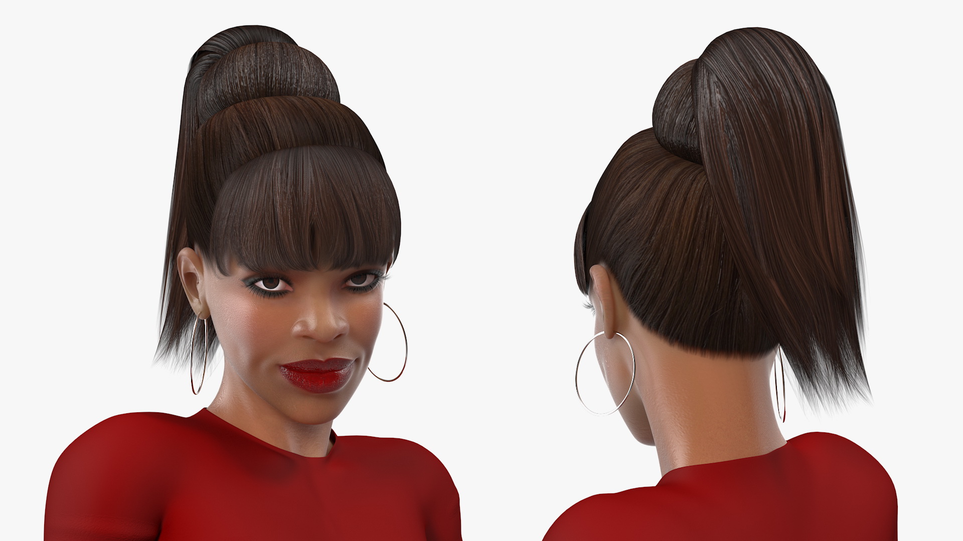 Light Skin City Style Woman 3D