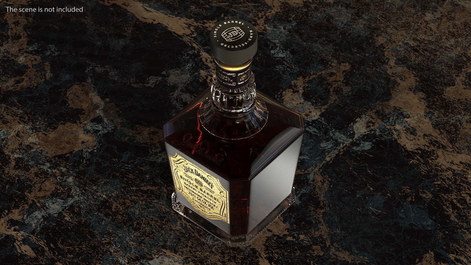 3D model Whiskey Jack Daniels Light Single-Barrel