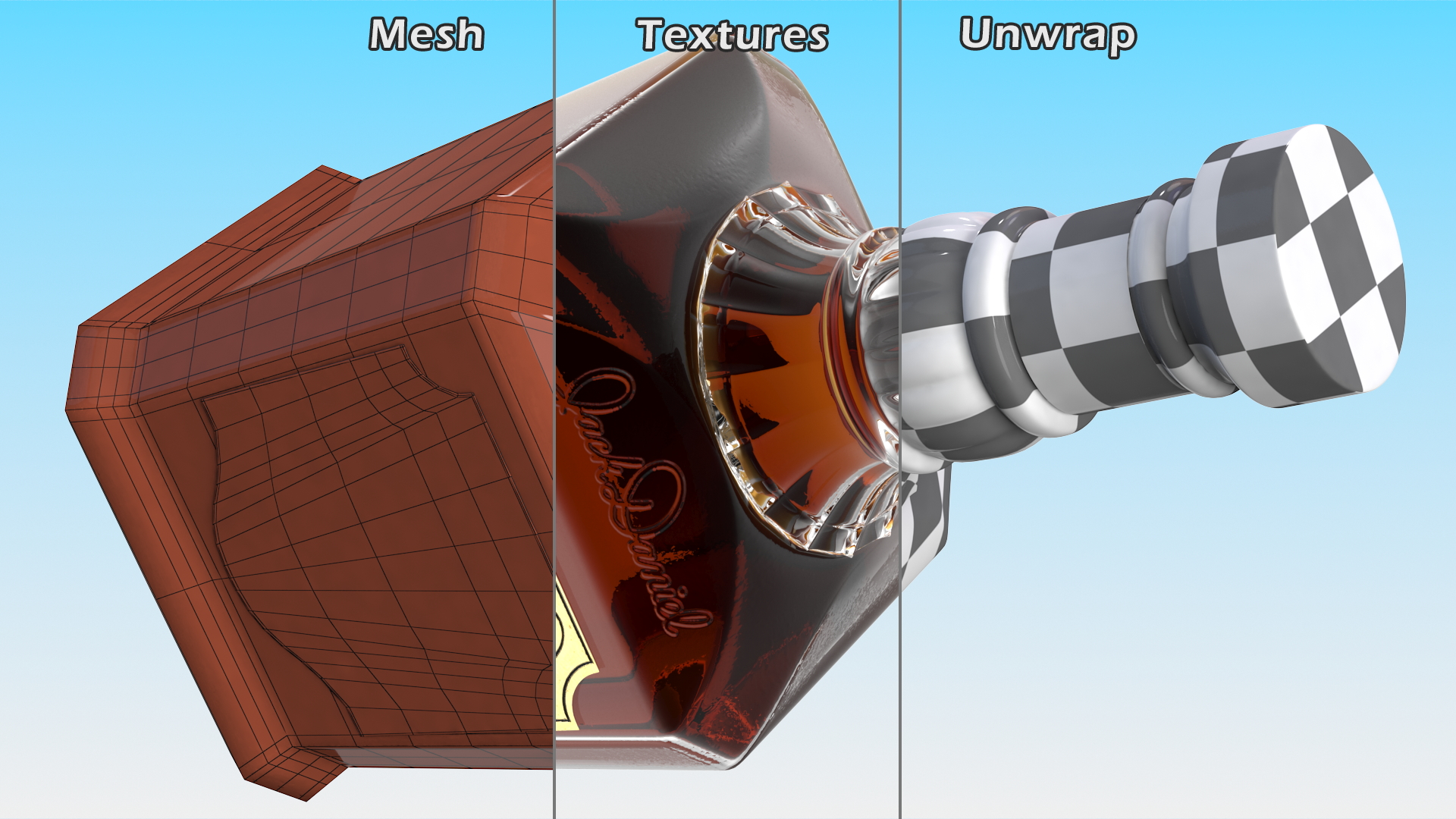 3D model Whiskey Jack Daniels Light Single-Barrel