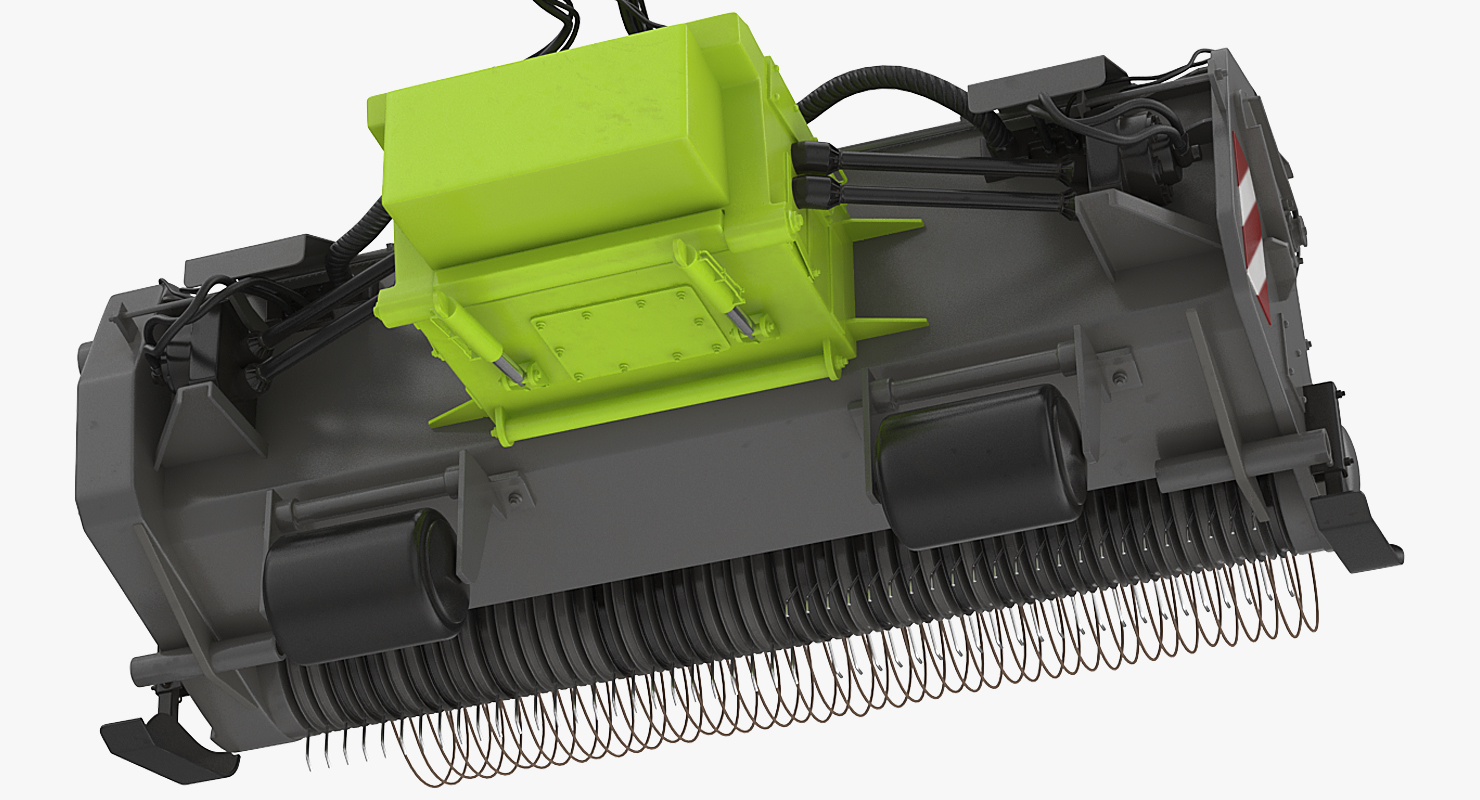 3D Combine Draper Header Rigged model