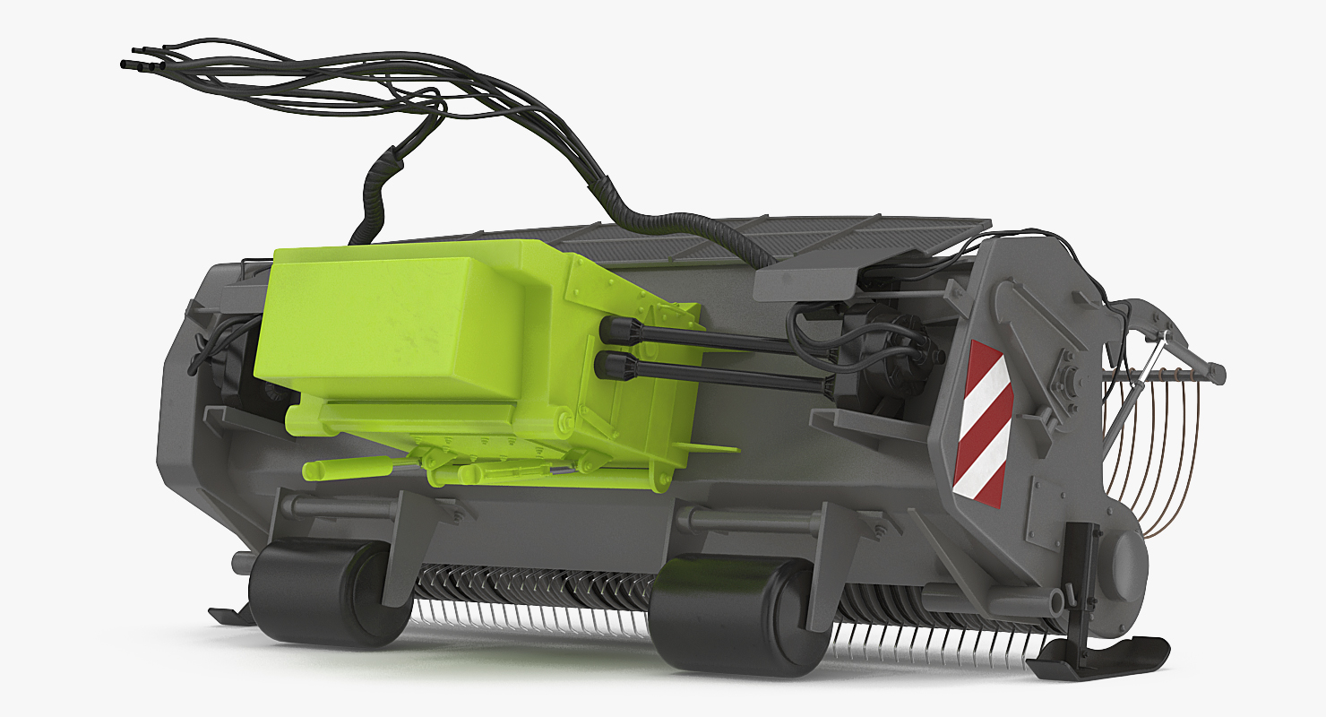 3D Combine Draper Header Rigged model