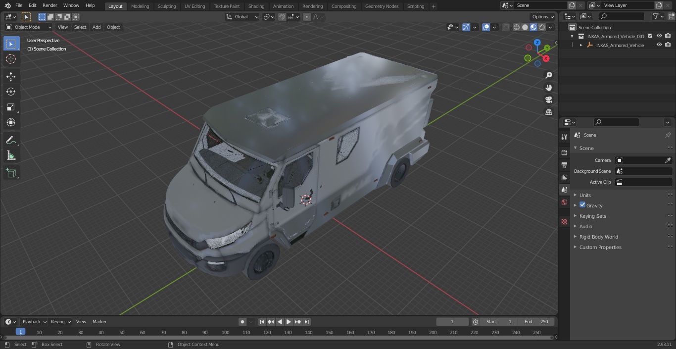 3D INKAS Armored Vehicle