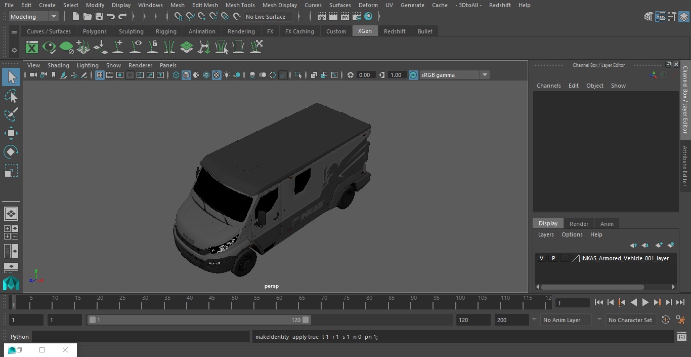 3D INKAS Armored Vehicle