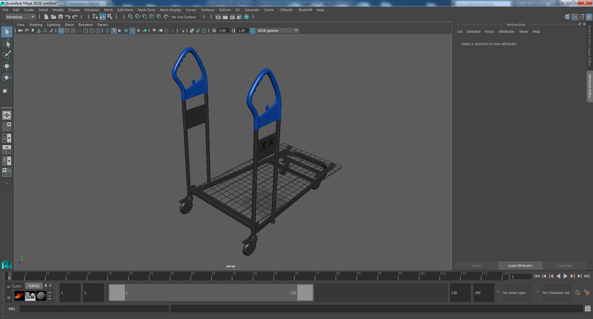 Cargo Shopping Trolley 3D