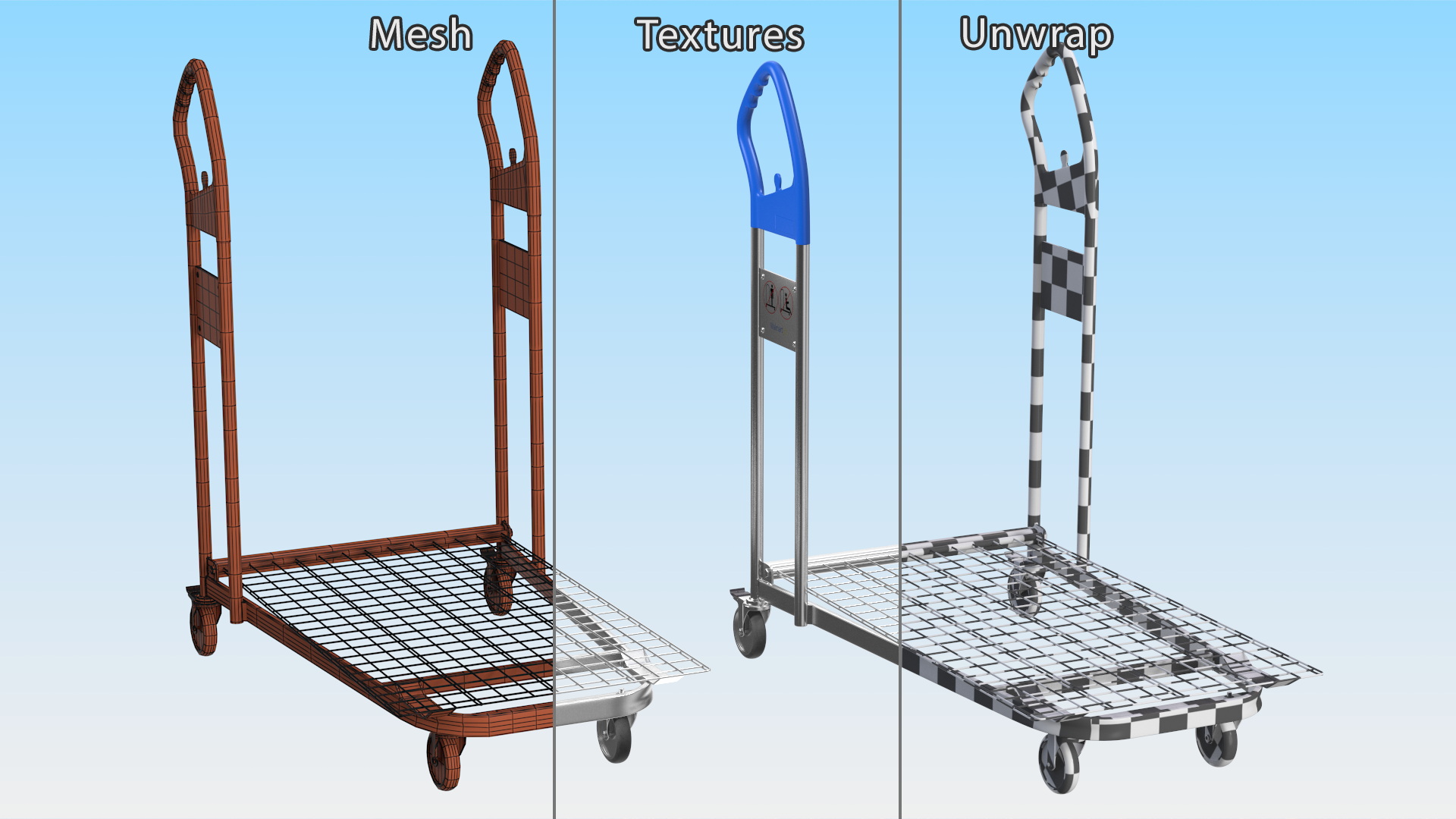 Cargo Shopping Trolley 3D