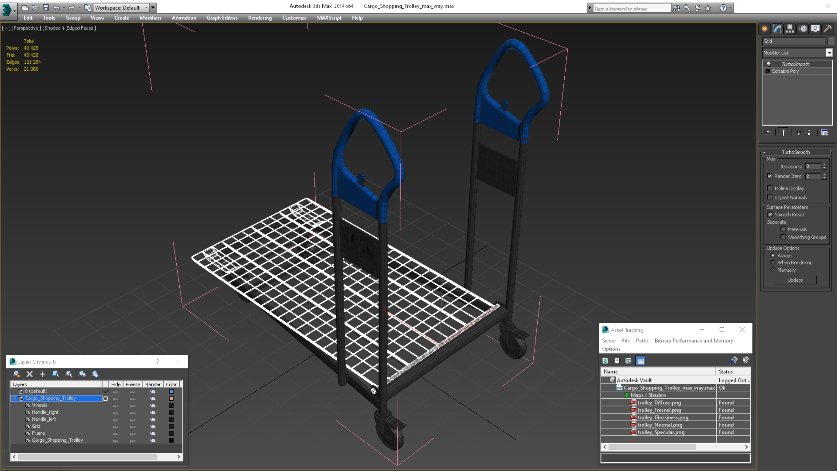 Cargo Shopping Trolley 3D