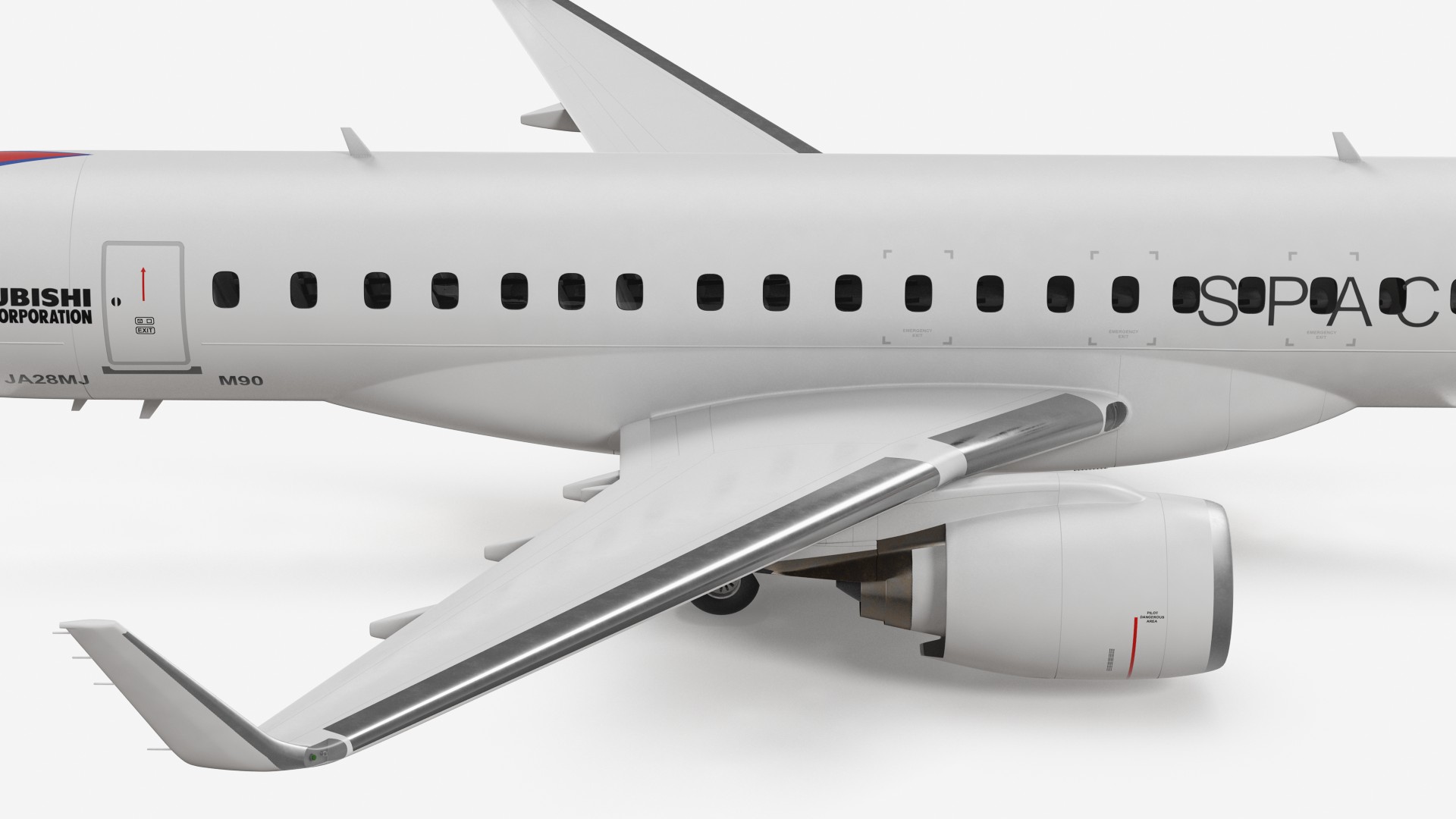 3D Mitsubishi SpaceJet M90 model