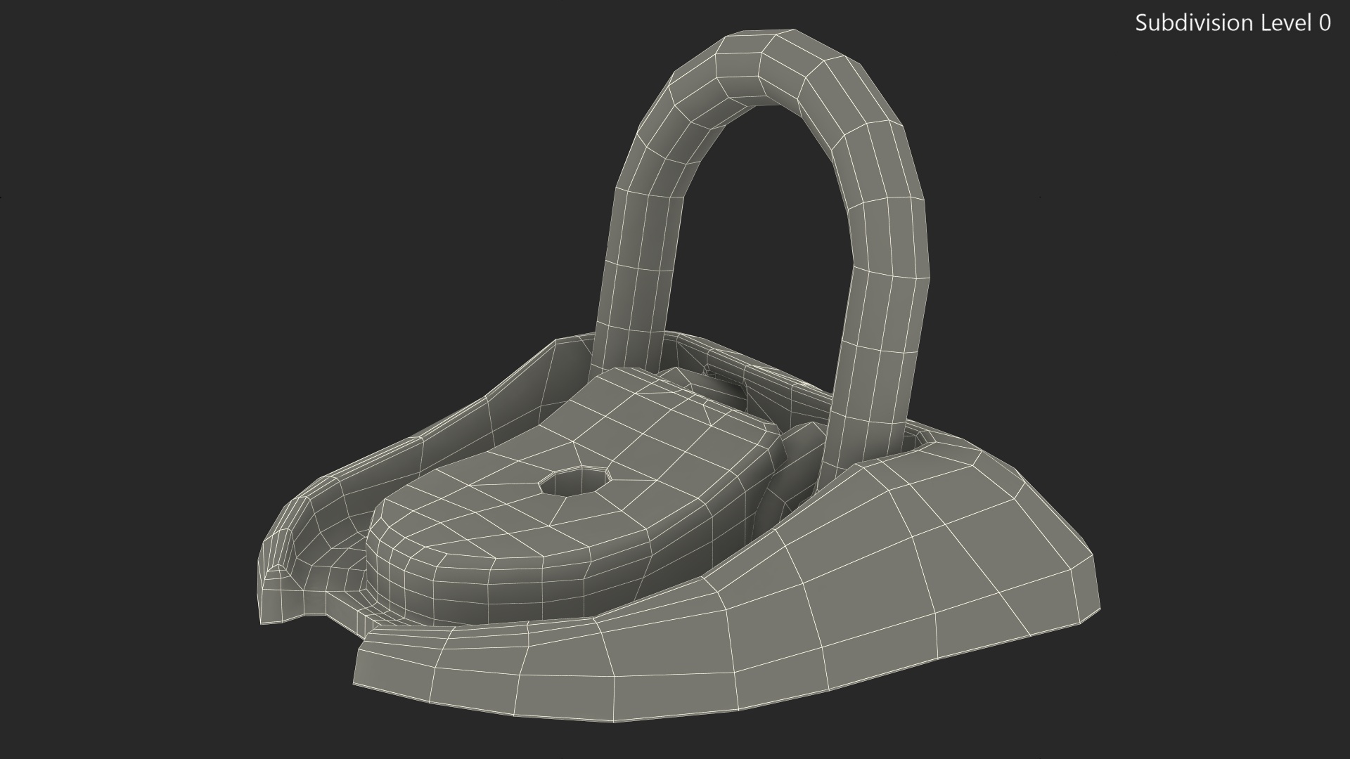 Wall and Ground Bike Anchor 3D