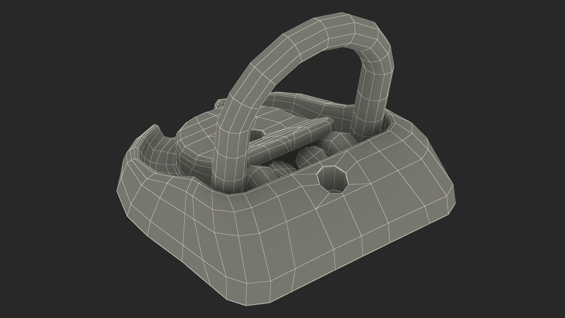 Wall and Ground Bike Anchor 3D