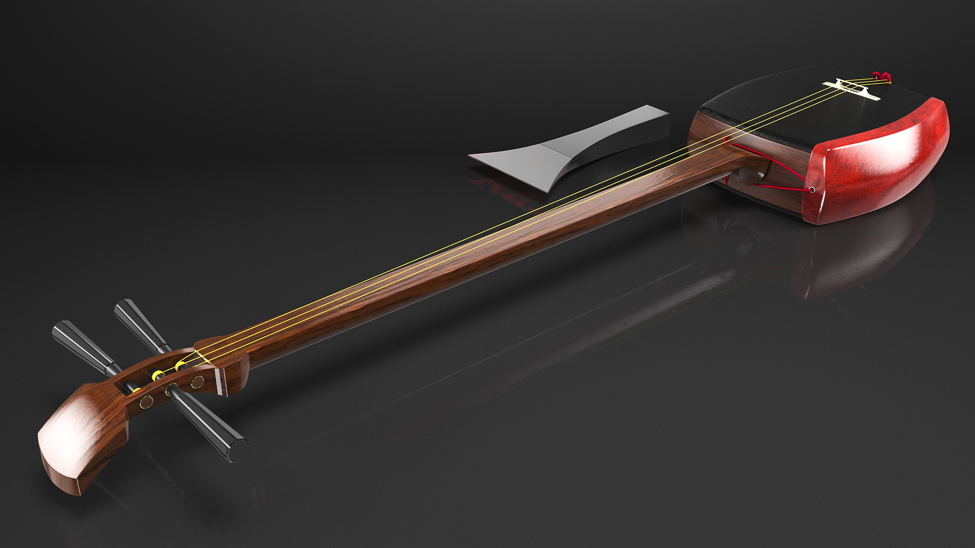 Shamisen Black 3D model
