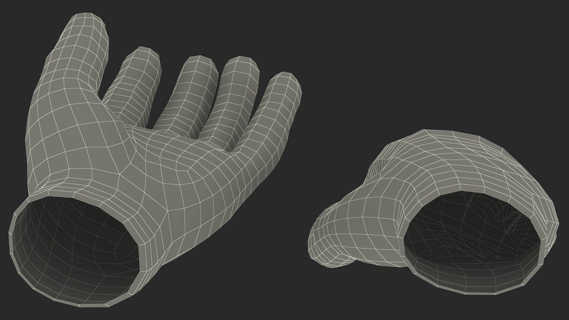 Tactical Military Gloves 3D model