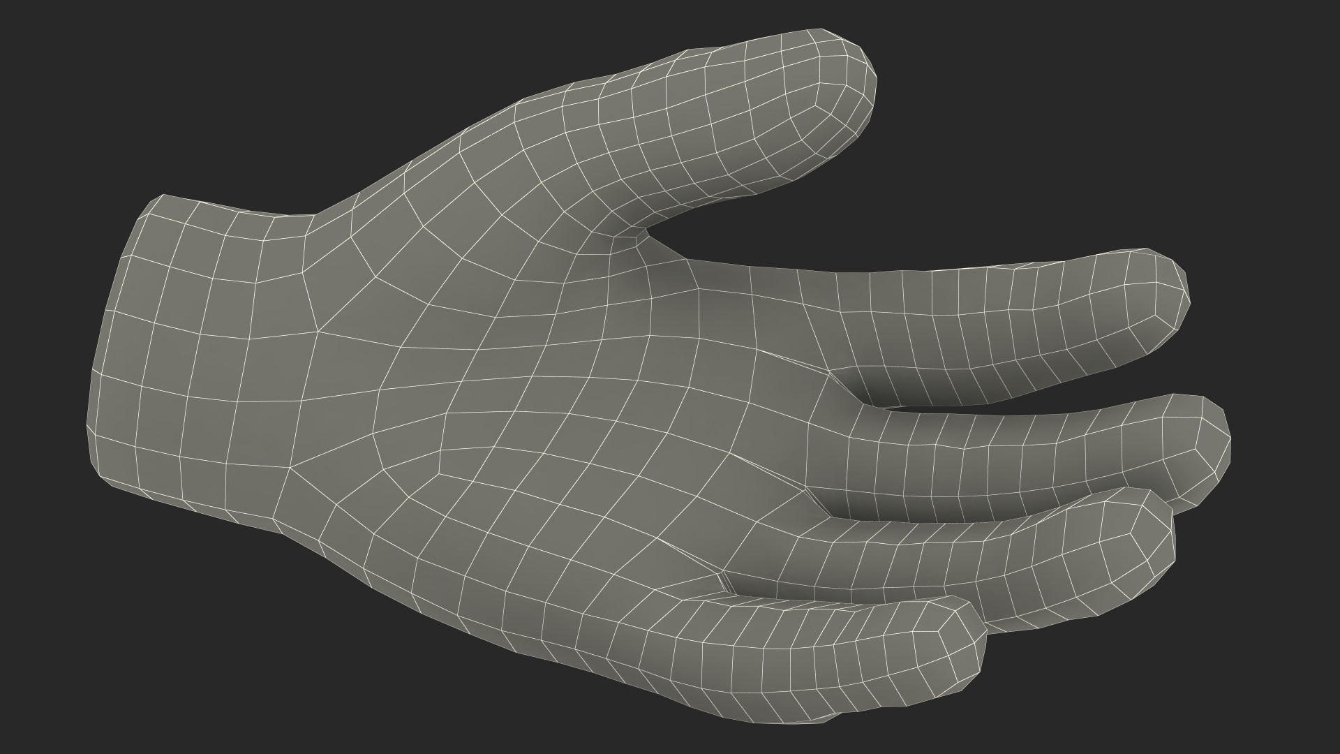Tactical Military Gloves 3D model