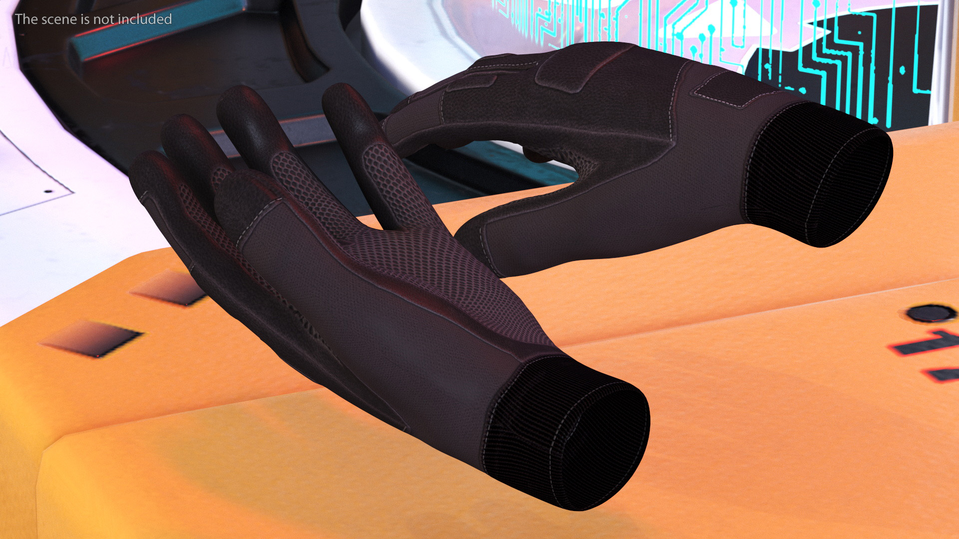 Tactical Military Gloves 3D model
