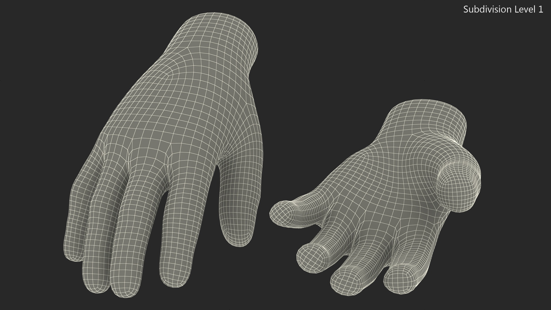 Tactical Military Gloves 3D model