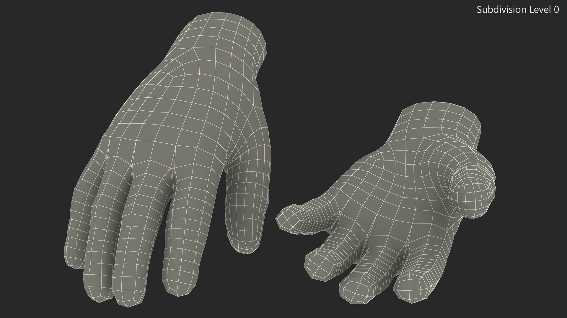 Tactical Military Gloves 3D model
