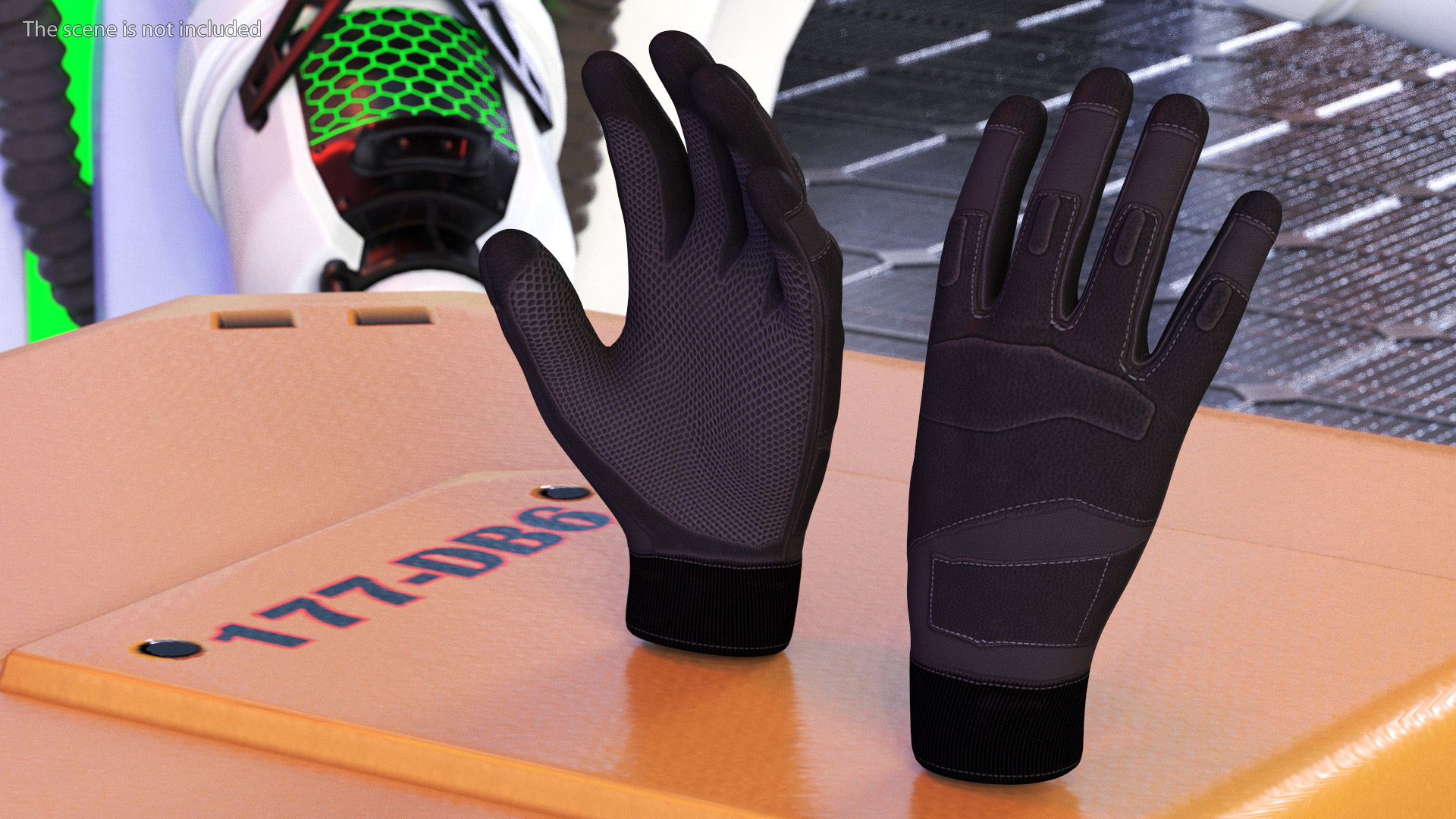 Tactical Military Gloves 3D model