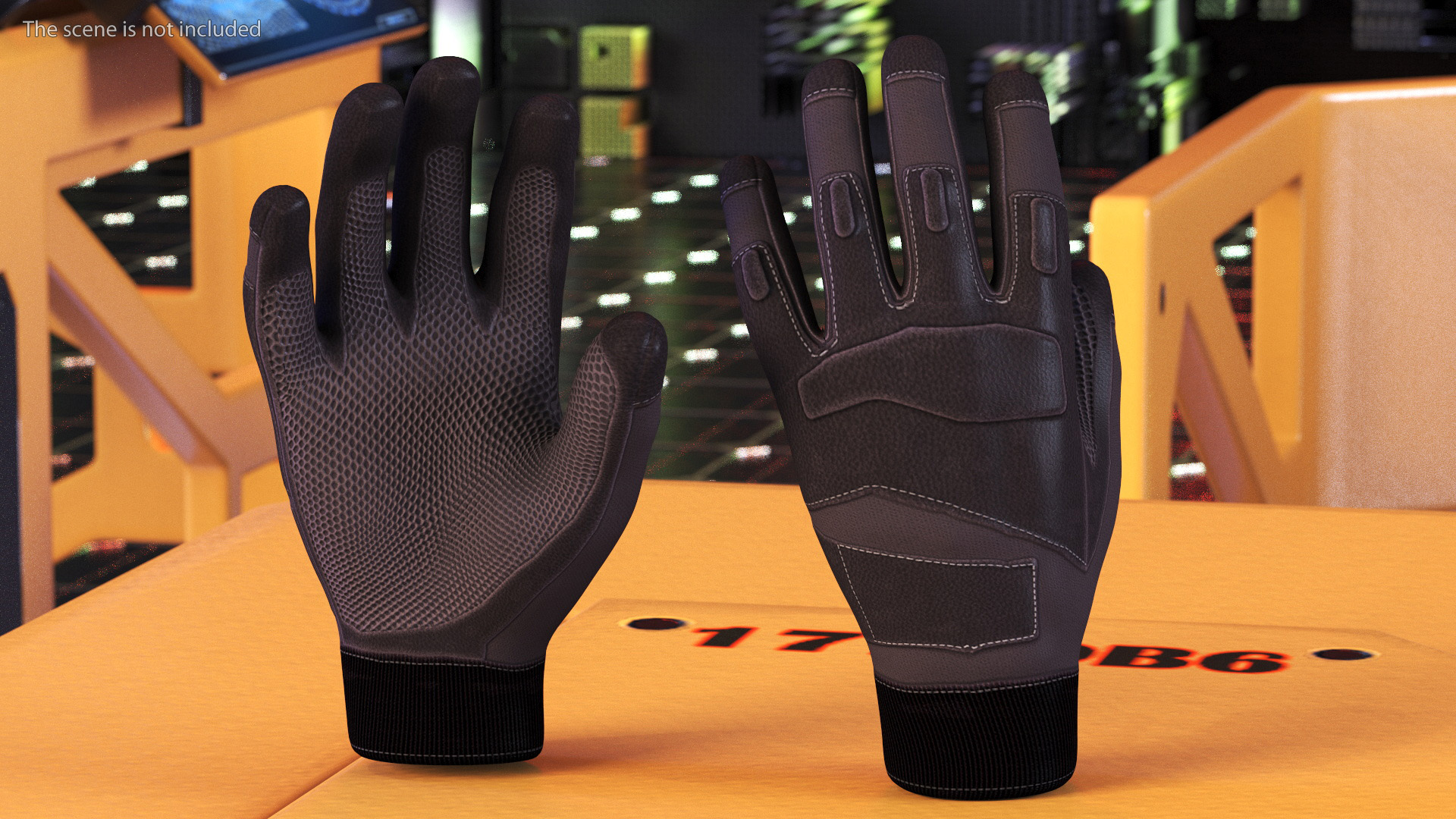 Tactical Military Gloves 3D model