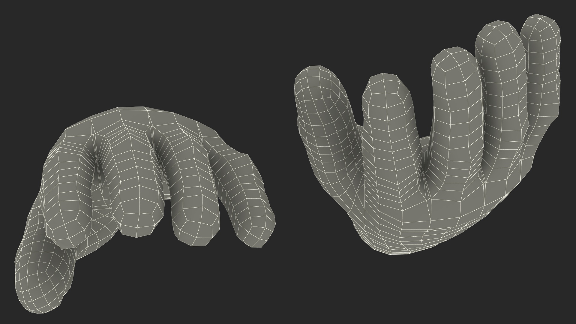 Tactical Military Gloves 3D model