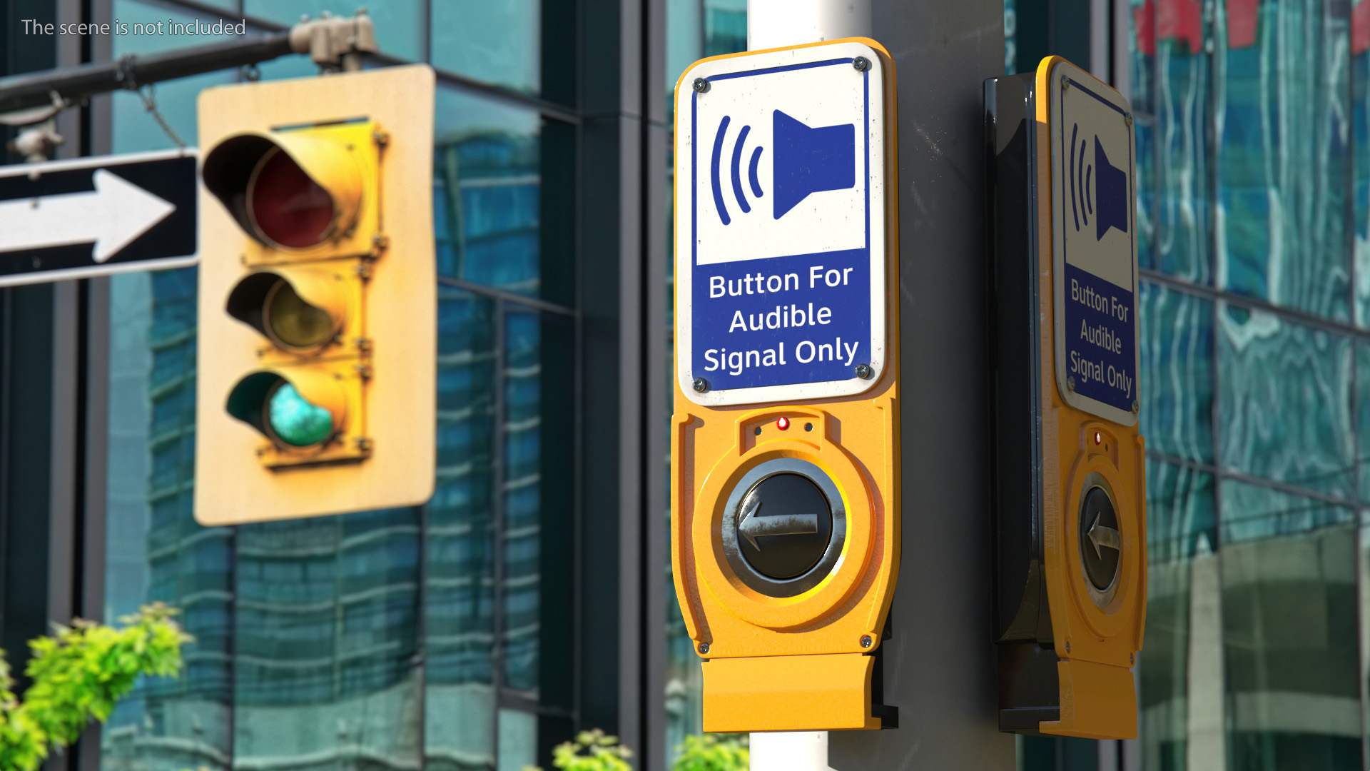 3D Audible Signal Crosswalk Button