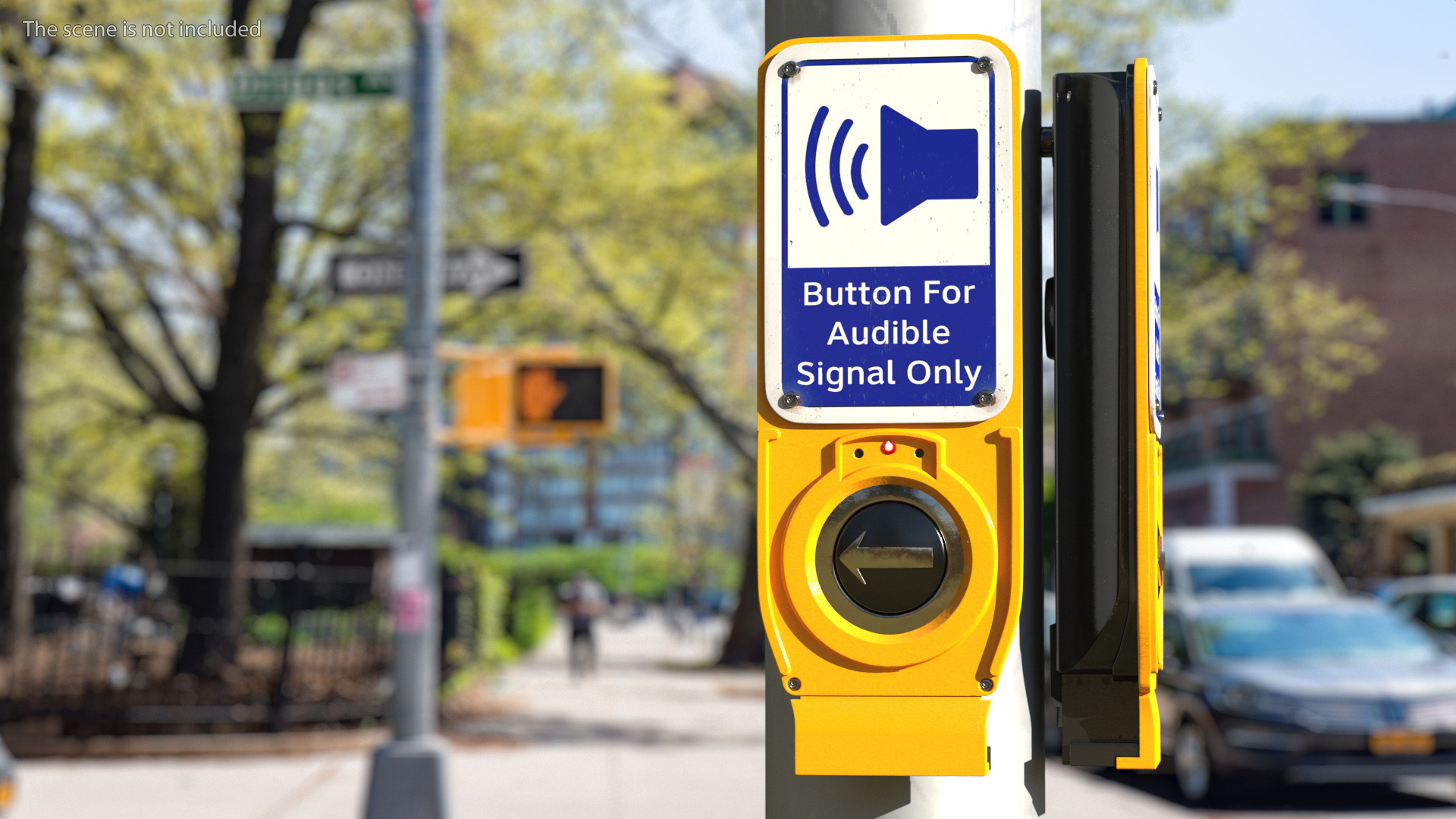 3D Audible Signal Crosswalk Button