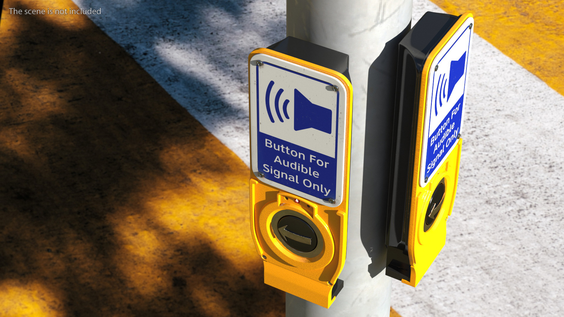 3D Audible Signal Crosswalk Button