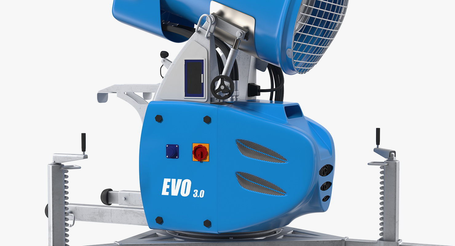 Demaclenko EVO MMK Snow Gun Rigged 3D model