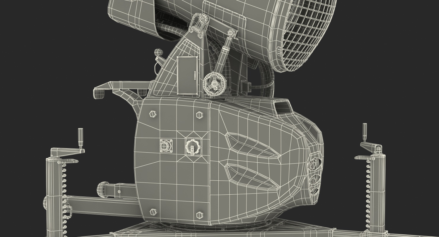 Demaclenko EVO MMK Snow Gun Rigged 3D model