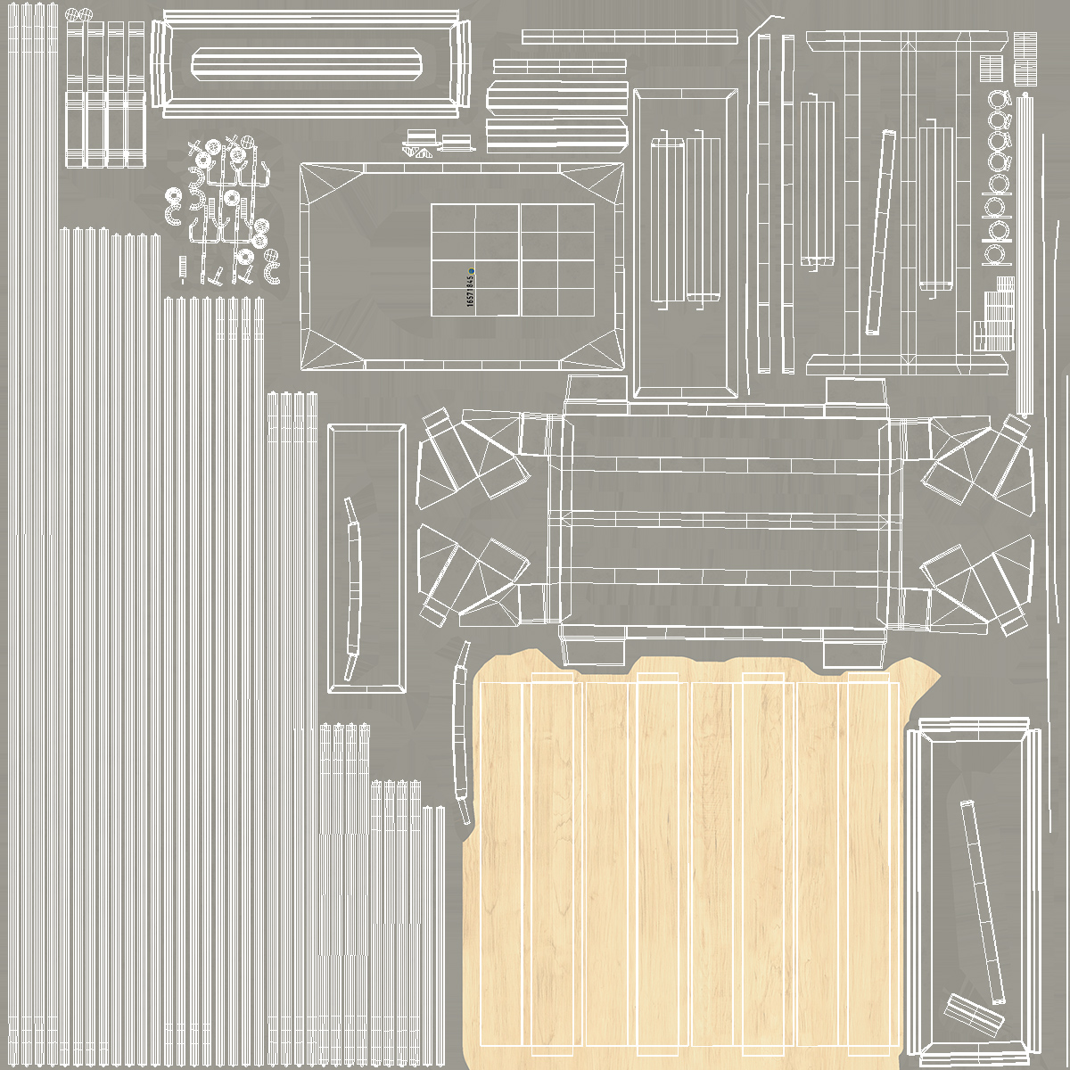 Euro Mesh Pallet Epal Box Pallet 3D