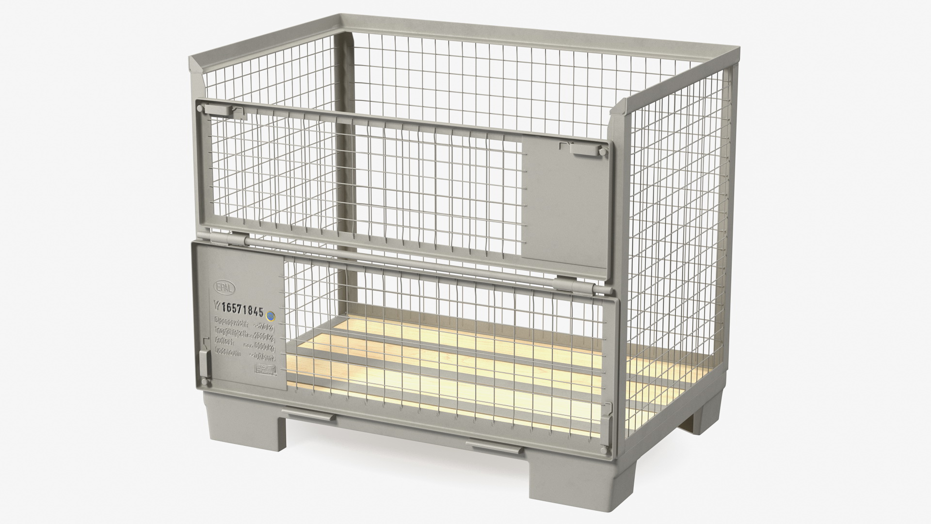 Euro Mesh Pallet Epal Box Pallet 3D