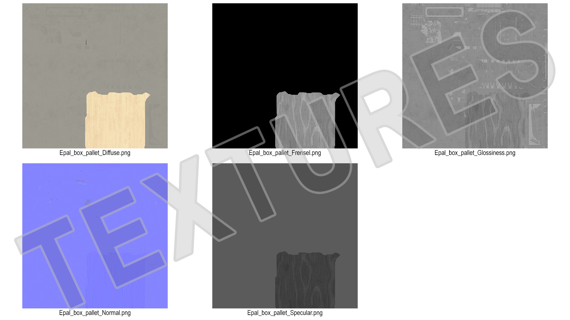 Euro Mesh Pallet Epal Box Pallet 3D