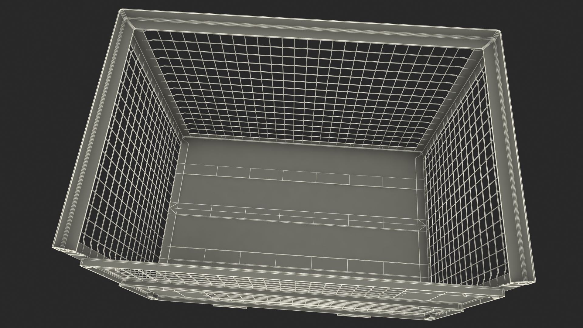 Euro Mesh Pallet Epal Box Pallet 3D