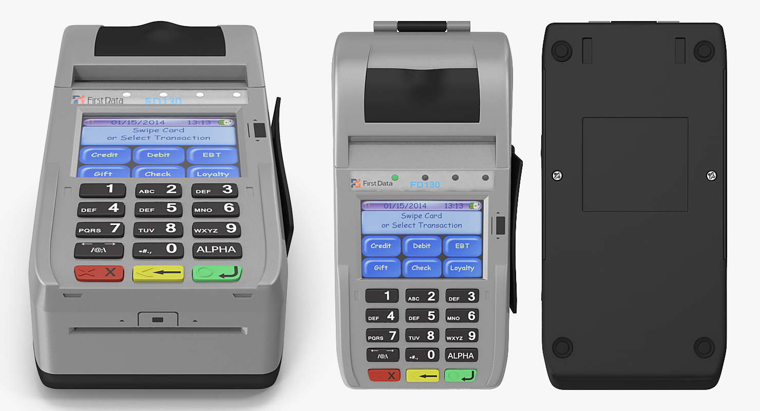 3D Card Terminal model