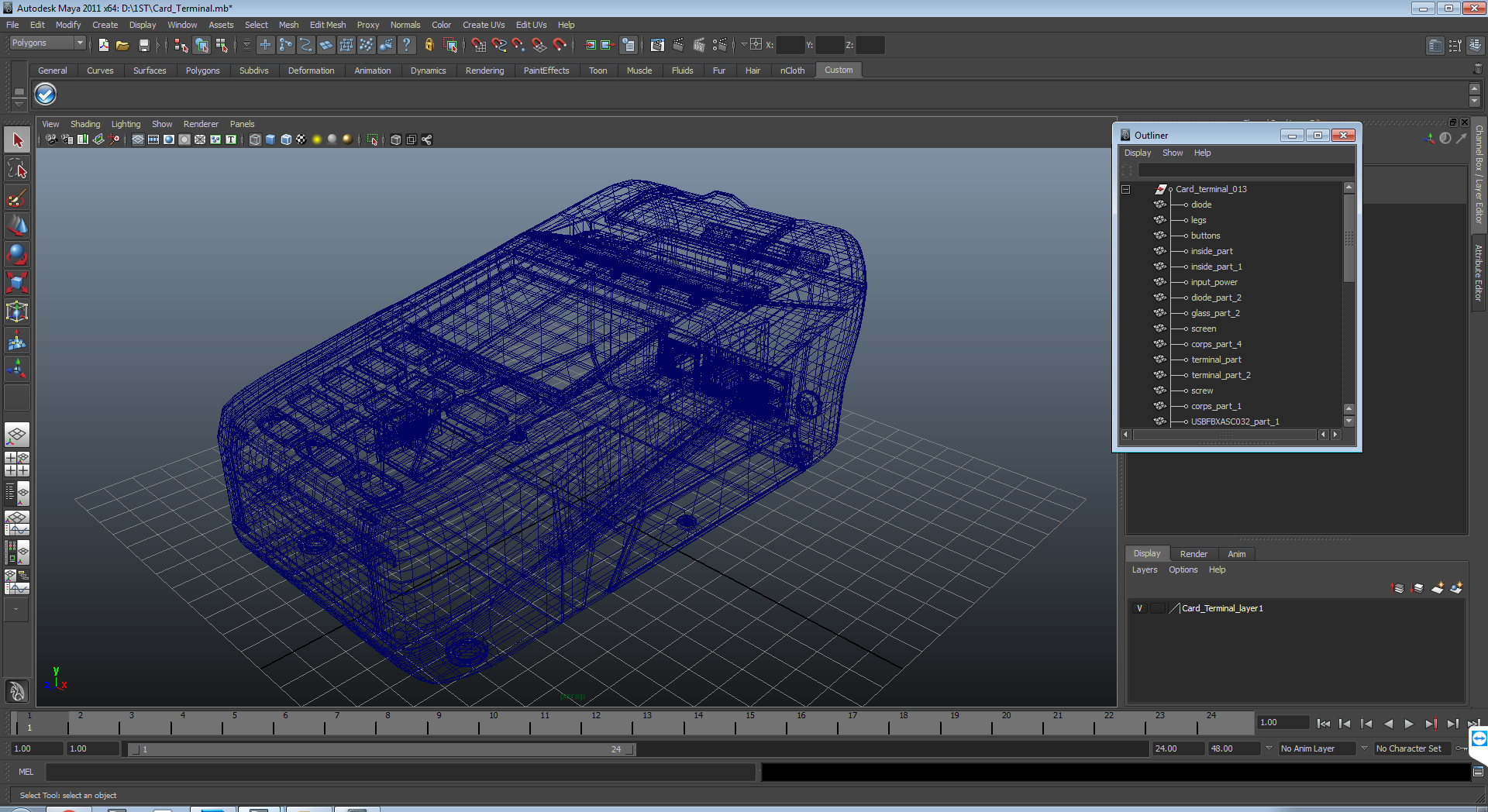3D Card Terminal model