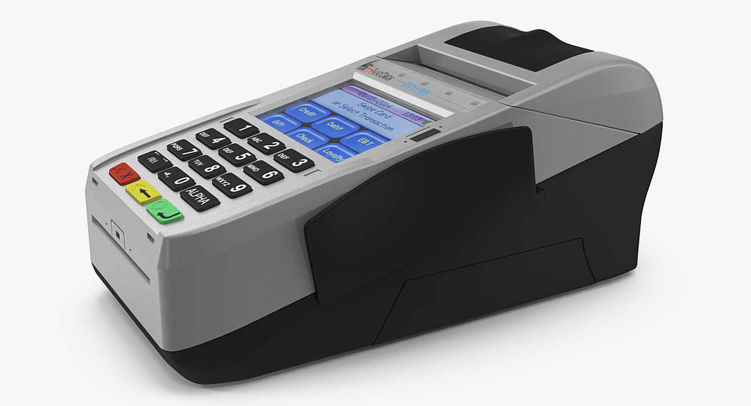 3D Card Terminal model