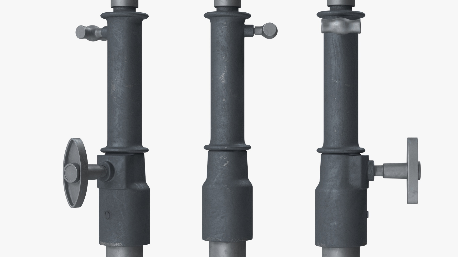 3D Vintage Studio Spotlight on Stand model