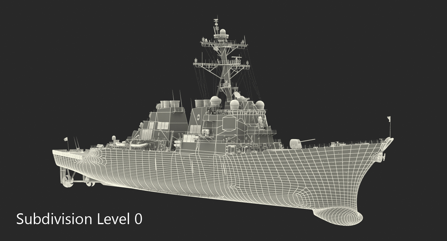 3D Arleigh Burke Destroyer Decatur DDG 73 model