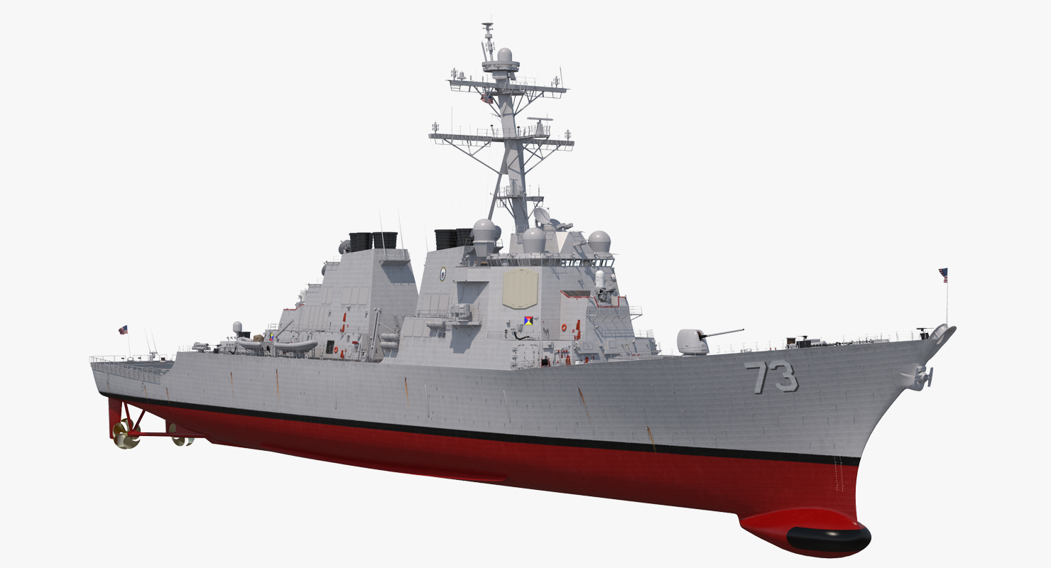 3D Arleigh Burke Destroyer Decatur DDG 73 model