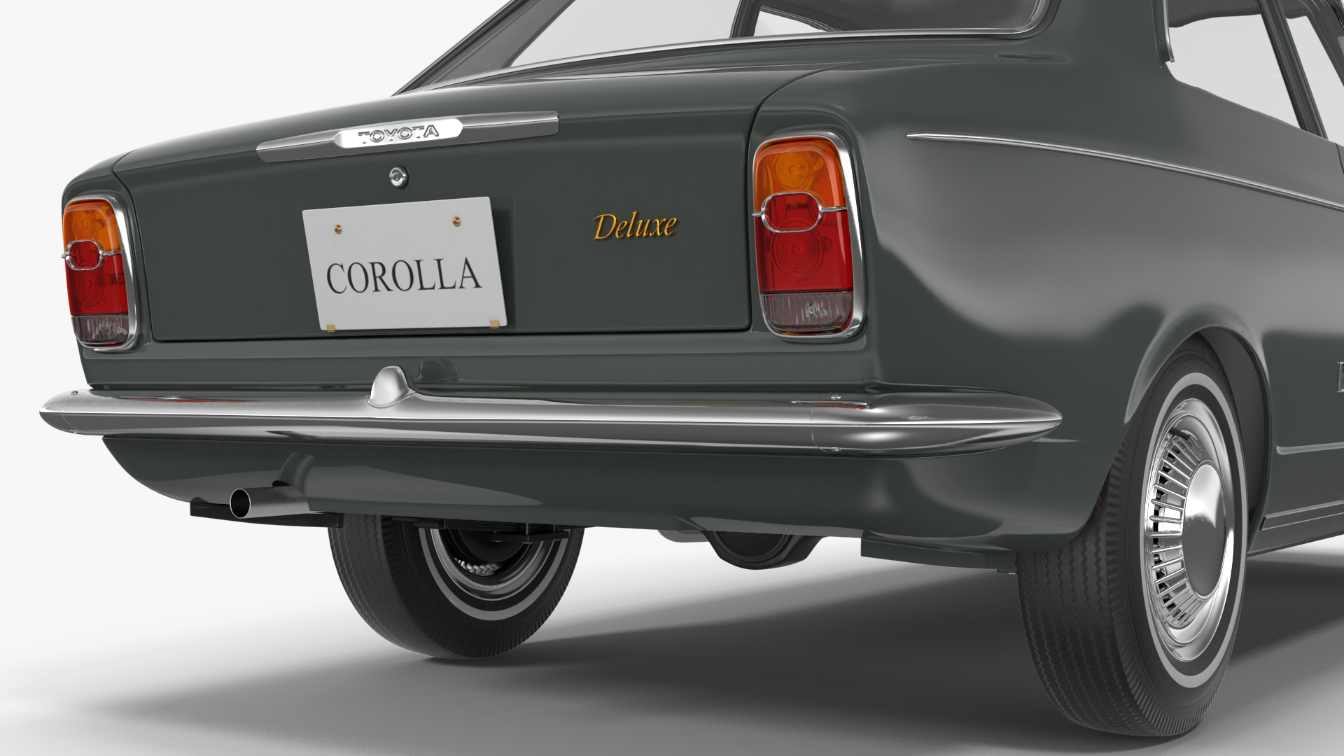 Toyota Corolla E10 1966 Simple Interior Gray 3D model