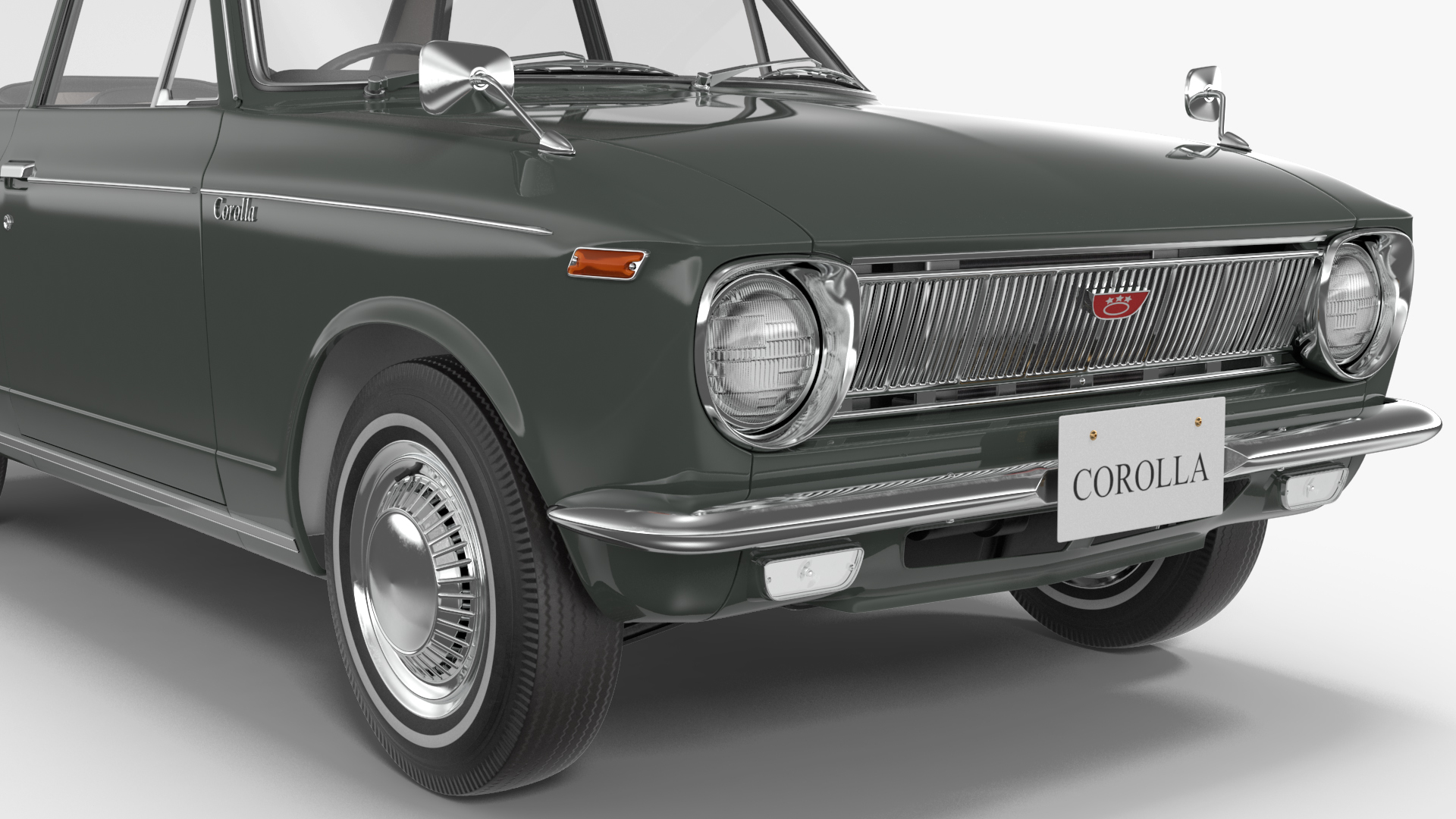 Toyota Corolla E10 1966 Simple Interior Gray 3D model